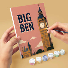 Load image into Gallery viewer, Mini Paint by numbers 15x20cm (6 pieces) - London Postcards