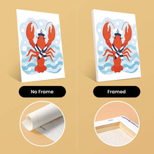 Load image into Gallery viewer, Mini Paint by Numbers Set 15x20cm (6 pieces) - Coastal Lobster Collection