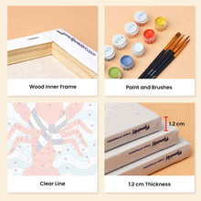 Load image into Gallery viewer, Mini Paint by Numbers Set 15x20cm (6 pieces) - Coastal Lobster Collection