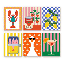 Load image into Gallery viewer, Mini Paint by Numbers Set 15x20cm (6 pieces) - Pop Art Pantry Figured'Art