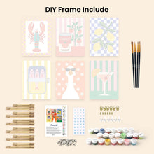 Load image into Gallery viewer, Mini Paint by Numbers Set 15x20cm (6 pieces) - Pop Art Pantry
