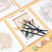 Load image into Gallery viewer, Mini Paint by Numbers Set 15x20cm (6 pieces) - Tasty Food Set