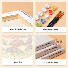 Load image into Gallery viewer, Mini Paint by Numbers Set 15x20cm (6 pieces) - Tasty Food Set