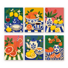 Load image into Gallery viewer, Mini Paint by Numbers Set 15x20cm (6 pieces) - Italian Table Collection Figured'Art