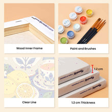 Load image into Gallery viewer, Mini Paint by Numbers Set 15x20cm (6 pieces) - Italian Table Collection