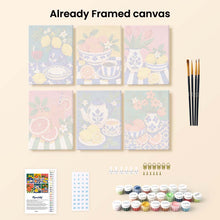 Load image into Gallery viewer, Mini Paint by Numbers Set 15x20cm (6 pieces) - Italian Table Collection