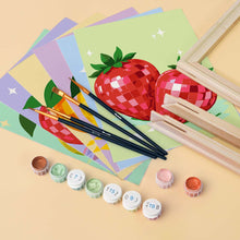 Load image into Gallery viewer, Mini Paint by Numbers Set 15x20cm (6 pieces) - Disco Fruit Collection