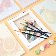 Load image into Gallery viewer, Mini Paint by Numbers Set 15x20cm (6 pieces) - Disco Fruit Collection