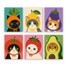 Load image into Gallery viewer, Mini Paint by Numbers Set 15x20cm (6 pieces) - Veggie Garden Heads Figured'Art