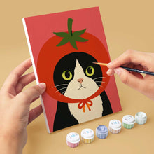 Load image into Gallery viewer, Mini Paint by Numbers Set 15x20cm (6 pieces) - Veggie Garden Heads