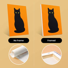 Load image into Gallery viewer, Mini Paint by Numbers Set 15x20cm (6 pieces) - Black Cat Peekaboo