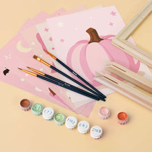 Load image into Gallery viewer, Mini Paint by Numbers Set 15x20cm (6 pieces) - Cute Pink Halloween