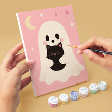 Load image into Gallery viewer, Mini Paint by Numbers Set 15x20cm (6 pieces) - Cute Pink Halloween
