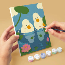 Load image into Gallery viewer, Mini Paint by Numbers Set 15x20cm (6 pieces) - Pond Life