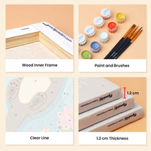 Load image into Gallery viewer, Mini Paint by Numbers Set 15x20cm (6 pieces) - Pond Life
