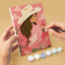 Load image into Gallery viewer, Mini Paint by Numbers Set 15x20cm (6 pieces) - Pink Cowgirl