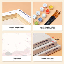 Load image into Gallery viewer, Mini Paint by Numbers Set 15x20cm (6 pieces) - Pink Cowgirl