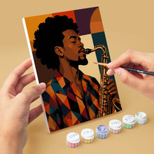 Load image into Gallery viewer, Mini Paint by Numbers Set 15x20cm (6 pieces) - Afro Pop Art Portraits