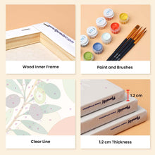 Load image into Gallery viewer, Mini Paint by Numbers Set 15x20cm (6 pieces) - Botanical Illustrations