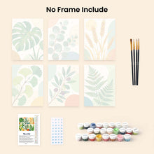 Load image into Gallery viewer, Mini Paint by Numbers Set 15x20cm (6 pieces) - Botanical Illustrations