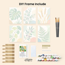 Load image into Gallery viewer, Mini Paint by Numbers Set 15x20cm (6 pieces) - Botanical Illustrations