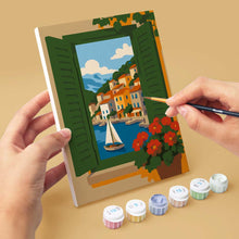 Load image into Gallery viewer, Mini Paint by Numbers Set 15x20cm (6 pieces) - Window Views