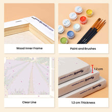 Load image into Gallery viewer, Mini Paint by Numbers Set 15x20cm (6 pieces) - Window Views