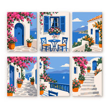 Load image into Gallery viewer, Mini Paint by Numbers Set 15x20cm (6 pieces) - Greek Charm Figured'Art