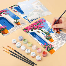 Load image into Gallery viewer, Mini Paint by Numbers Set 15x20cm (6 pieces) - Greek Charm