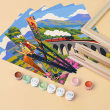 Load image into Gallery viewer, Mini Paint by Numbers Set 15x20cm (6 pieces) - Scotland Travel Classics