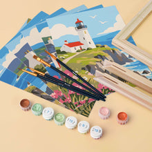 Load image into Gallery viewer, Mini Paint by Numbers Set 15x20cm (6 pieces) - Scottish Coast