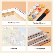 Load image into Gallery viewer, Mini Paint by Numbers Set 15x20cm (6 pieces) - Scottish Coast