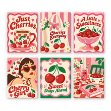 Load image into Gallery viewer, Mini Paint by Numbers Set 15x20cm (6 pieces) - Cherry Sweet Life Figured'Art