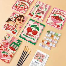 Load image into Gallery viewer, Mini Paint by Numbers Set 15x20cm (6 pieces) - Cherry Sweet Life