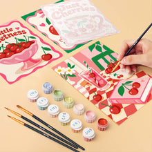 Load image into Gallery viewer, Mini Paint by Numbers Set 15x20cm (6 pieces) - Cherry Sweet Life