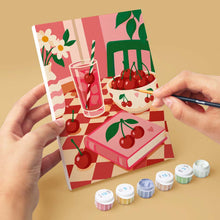 Load image into Gallery viewer, Mini Paint by Numbers Set 15x20cm (6 pieces) - Cherry Sweet Life