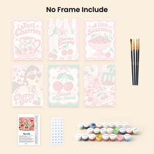 Load image into Gallery viewer, Mini Paint by Numbers Set 15x20cm (6 pieces) - Cherry Sweet Life