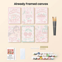 Load image into Gallery viewer, Mini Paint by Numbers Set 15x20cm (6 pieces) - Cherry Sweet Life