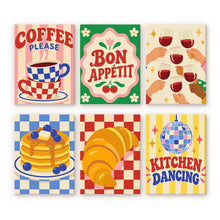 Load image into Gallery viewer, Mini Paint by Numbers Set 15x20cm (6 pieces) - Retro Kitchen and Café Figured'Art