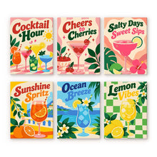Load image into Gallery viewer, Mini Paint by Numbers Set 15x20cm (6 pieces) - Summer Sips Figured'Art