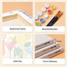 Load image into Gallery viewer, Mini Paint by Numbers Set 15x20cm (6 pieces) - Summer Sips