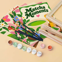 Load image into Gallery viewer, Mini Paint by Numbers Set 15x20cm (6 pieces) - Matcha Time
