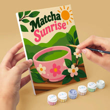 Load image into Gallery viewer, Mini Paint by Numbers Set 15x20cm (6 pieces) - Matcha Time