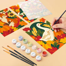 Load image into Gallery viewer, Mini Paint by Numbers Set 15x20cm (6 pieces) - Thanksgiving Folk Art