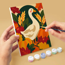 Load image into Gallery viewer, Mini Paint by Numbers Set 15x20cm (6 pieces) - Thanksgiving Folk Art