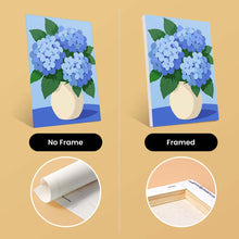 Load image into Gallery viewer, Mini Paint by Numbers Set 15x20cm (6 pieces) - Blue Wildflowers