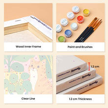 Load image into Gallery viewer, Mini Paint by Numbers Set 15x20cm (6 pieces) - Cats and Houseplants