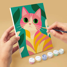 Load image into Gallery viewer, Mini Paint by Numbers Set 15x20cm (6 pieces) - Colorful Cats