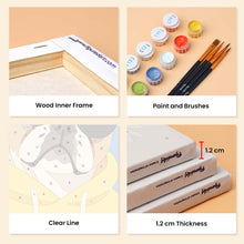 Load image into Gallery viewer, Mini Paint by Numbers Set 15x20cm (6 pieces) - Cool Animals