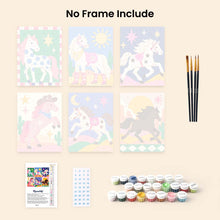 Load image into Gallery viewer, Mini Paint by Numbers Set 15x20cm (6 pieces) - Desert Run
